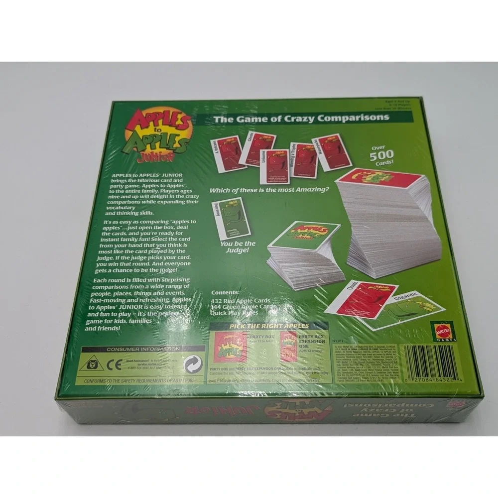 Apples to Apples Junior Sealed Mattel‎ Party Game New Sealed